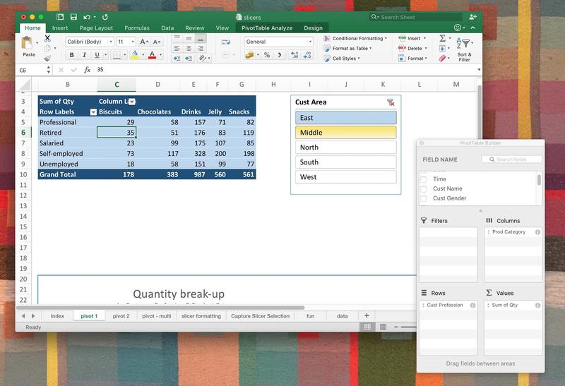 consolidate tool in excel for mac